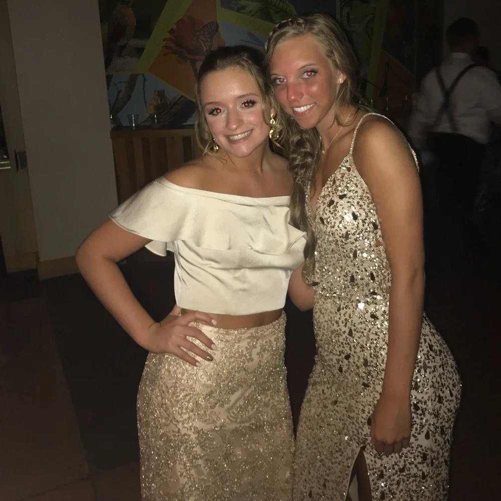 Sherri Hill Gold Sequin Prom Dress - Picture 5 of 6